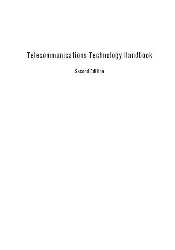 Telecommunications Technology Handbook