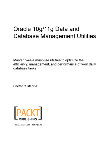 Oracle 10g/11g Data and Database Management Utilities