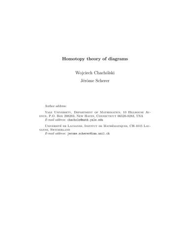 Homotopy theory of diagrams