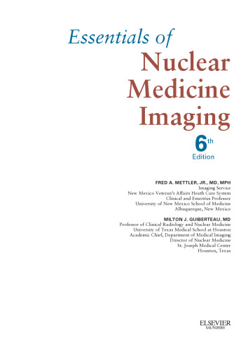 Essentials of Nuclear Medicine Imaging: Expert Consult - Online and Print, 6e