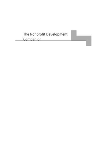 The Nonprofit Development Companion: A Workbook for Fundraising Success