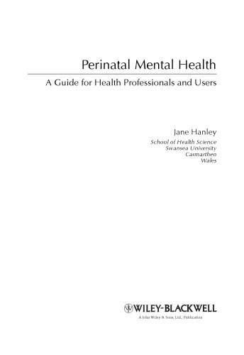 Perinatal Mental Health: A Guide for Health Professionals and Users