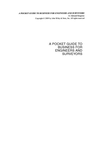 A Pocket Guide to Business for Engineers and Surveyors