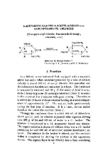 Organic Syntheses An annual publication of satisfactory methods