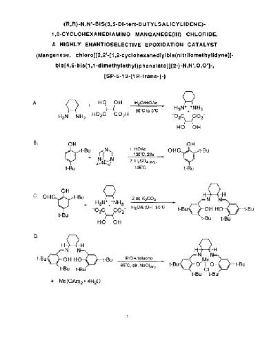 Organic Syntheses An annual publication of satisfactory methods