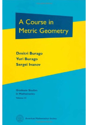 A Course in Metric Geometry