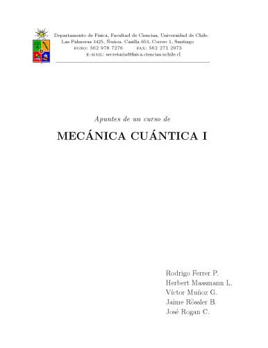 Mecanica Cuantica I