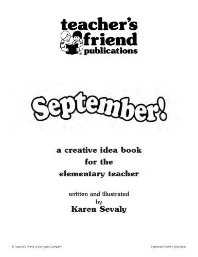 September Monthly Idea Book