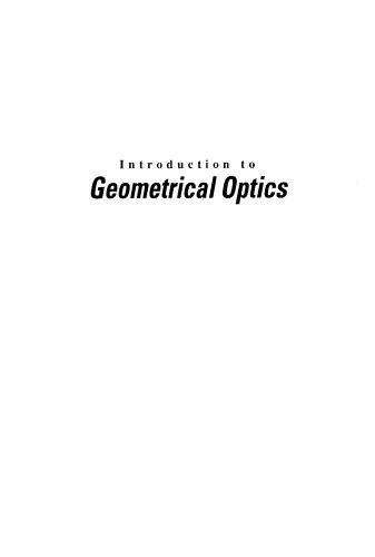 Introduction to geometrical optics