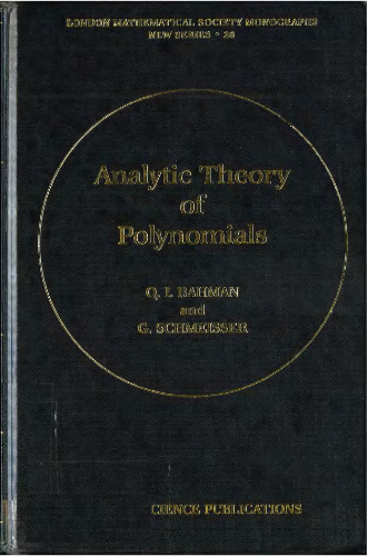 Analytic Theory of Polynomials: Critical Points, Zeros and Extremal Properties