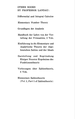 Foundations of Analysis: The Arithmetic of Whole, Rational, Irrational, and Complex Numbers. A Supplement to Textbooks on the Differential and Integral Calculus