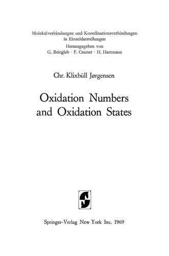 Oxidation Numbers and Oxidation States