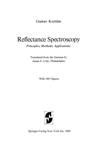 Reflectance Spectroscopy: Principles, Methods, Applications