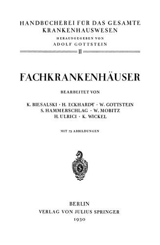 Fachkrankenhäuser