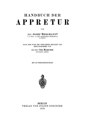 Handbuch der Appretur