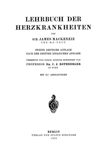 Lehrbuch der Herzkrankheiten