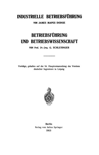 Industrielle Betriebsführung