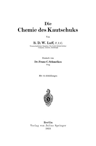 Die Chemie des Kautschuks