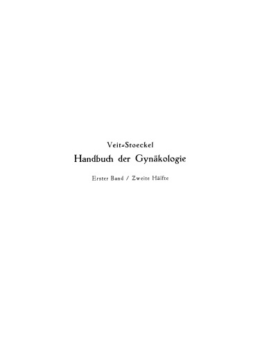 Der mensuelle Genitalzyklus des Weibes und seine Störungen