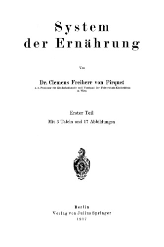 System der Ernährung