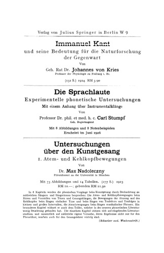 Wer ist Musikalisch?: Gedanken ƶur Psychologie der Tonkunst