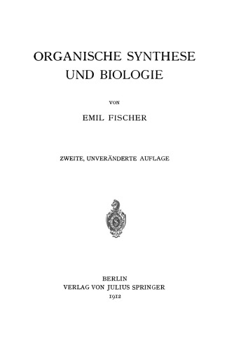 Organische Synthese und Biologie