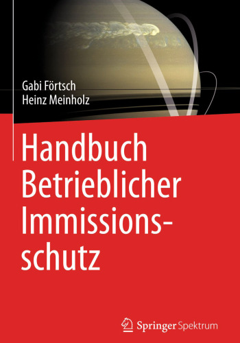 Handbuch Betrieblicher Immissionsschutz