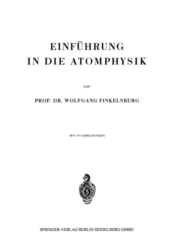 Einführung in die Atomphysik