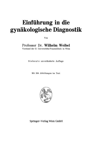 Einführung in die gynäkologische Diagnostik