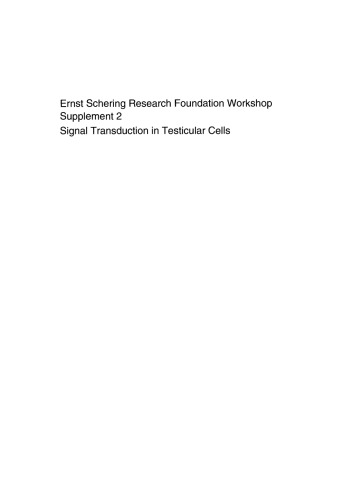 Signal Transduction in Testicular Cells: Basic and Clinical Aspects