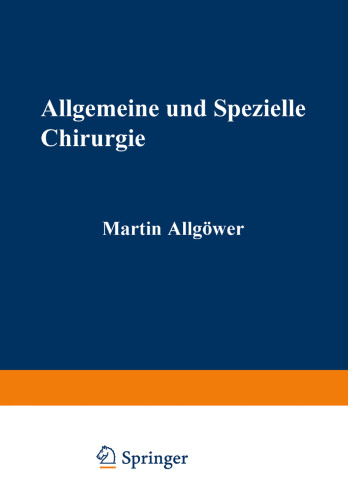 Allgemeine und spezielle Chirurgie