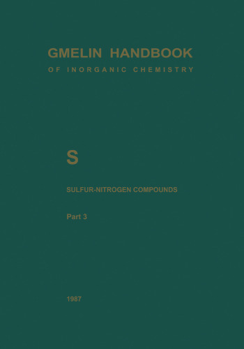 S Sulfur-Nitrogen Compounds: Part 3 Compounds with Sulfur of Oxidation Number IV