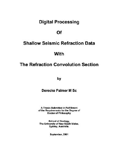 Digital Processing shallow sesimic data(T