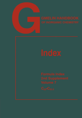 Index: Formula Index 2nd Supplement Volume 7 C23-C32.5