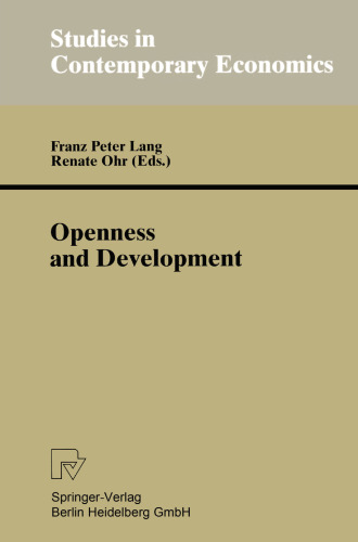 Openness and Development: Yearbook of Economic and Social Relations 1996