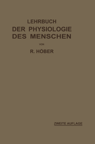 Lehrbuch der Physiologie des Menschen