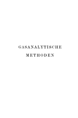 Gasanalytische Methoden