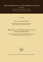 Richtwerte für eine Platzkostenrechnung in der Gesenkschmiedeindustrie: (ermittelt im Auftrage des Fachverbandes Gesenkschmieden im Wirtschaftsverband Stahlverformung, Hagen)