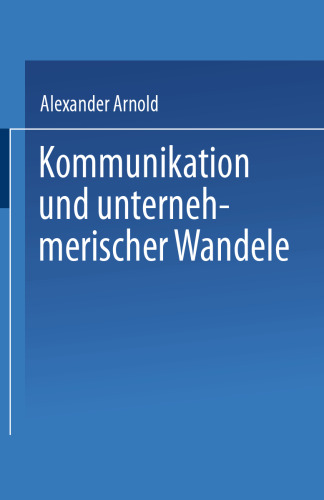 Kommunikation und unternehmerischer Wandel