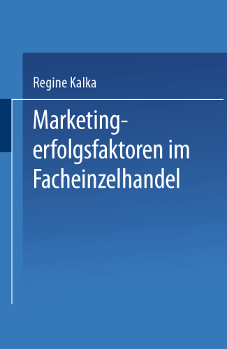 Marketingerfolgsfaktoren im Facheinzelhandel