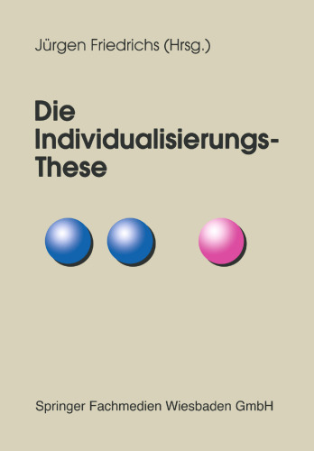 Die Individualisierungs-These