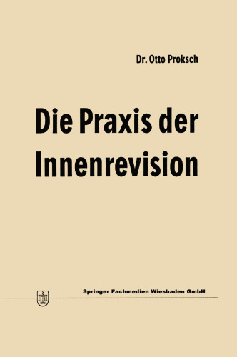 Die Praxis der Innenrevision