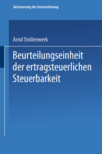 Beurteilungseinheit der ertragsteuerlichen Steuerbarkeit