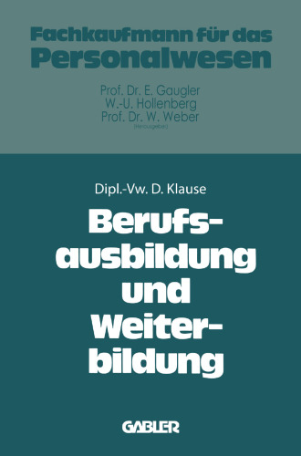 Berufsausbildung und Weiterbildung