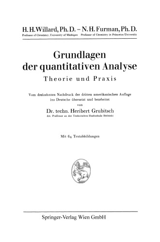 Grundlagen der quantitativen Analyse: Theorie und Praxis