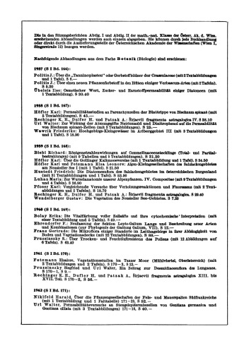 Über das stomatäre Verhalten von Pflanzen verschiedener Standorte im Alpengebiet und auf Sumpfwiesen der Ebene