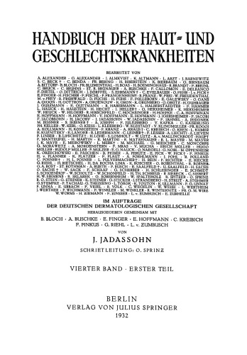 Angeborene Anomalien Lichtdermatosen · Pflanƶengifte Thermische Schädigungen Einfluss Innerer Störungen auf die Haut