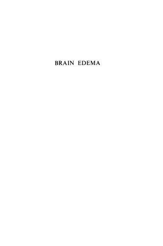 Brain Edema: Proceedings of the Symposium September 11–13, 1965, Vienna