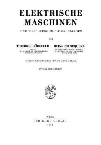 Elektrische Maschinen: Eine Einführung in die Grundlagen