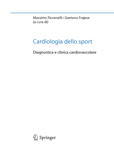 Cardiologia dello Sport: Diagnostica e clinica cardiovascolare